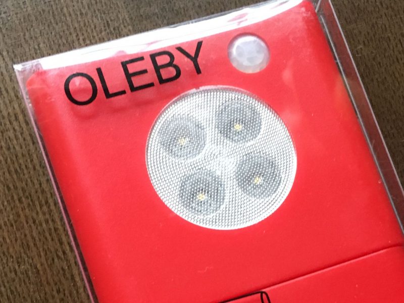 IKEA オーレビー OLEBY センサーライト　人感センサー　照明　電池式